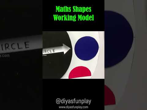 maths shapes working model - #shorts - 2d shapes model - diyas funplay