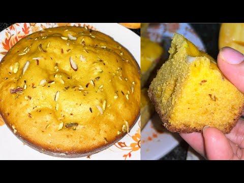 Mango sponge cake | How to make Summer special Mango sponge cake without oven in telugu #mangorecipe