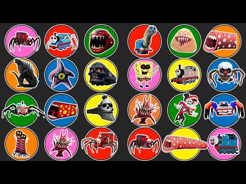 Spin Wheel Banban, Train Eater, Choo Choo Charles, Thomas Exe, Starro, Pou, Clown Eater,Caine,Police