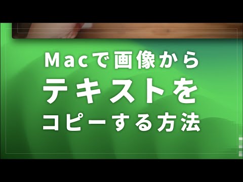 Macで画像からテキストを簡単コピーして翻訳する方法