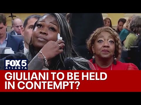 Calls for Giuliani to be held in contempt of court | FOX 5 News