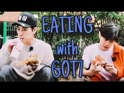 how got7 acts in front of food