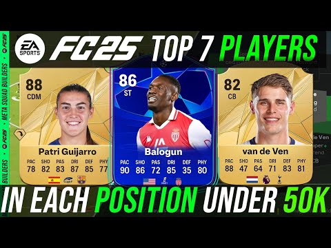 TOP 7 META Players in EVERY POSITION UNDER 50K - EA FC 25