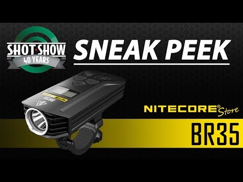 NITECORE BR35 1800 Lumen Bike Light Sneak Peek Video from Shot Show 2018