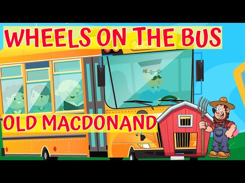 Wheels On The Bus Nursery Rhyme Kids Song | Old MacDonald Had A Farm | Animal Songs for Children