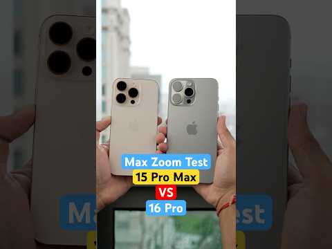 Camera Zoom Test - iPhone 16 Pro vs iPhone 15 Pro Max #iphone16 #iphone15 #apple