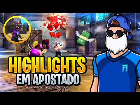 LEVANDO OS 4 SOZINHO🔥HIGHLIGHTS EM APOSTADOS IPHONE XR FREE FIRE MAX