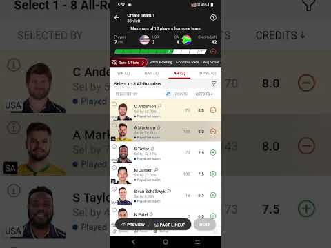 usa vs sa dream11 team kaise banaye gaye || usa vs sa dream11 team  || usa vs sa T20 world 2024