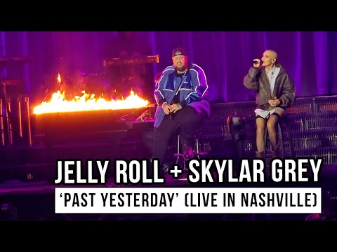 Jelly Roll Shares Powerful Message Before Bringing Skylar Grey Out To Perform 'Past Yesterday'