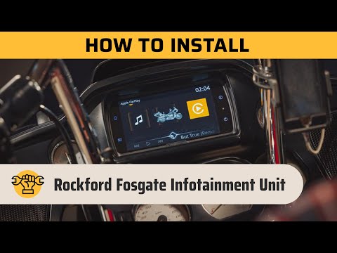 How to Install Rockford Fosgate Infotainment Unit : Harley Davidson Touring Bikes