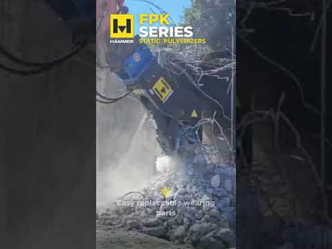 Hammer FPK SERIES in action! Visit our website to see more! #demolitionequipment #excavator