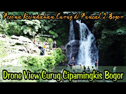 Drone View Curug Cipamingkis Bogor