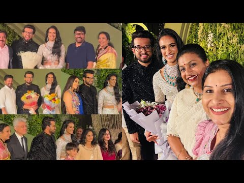 TFI Celebrities at PV Sindhu Reception | PV Sindhu weds Venkata Datta Sai | Gulte