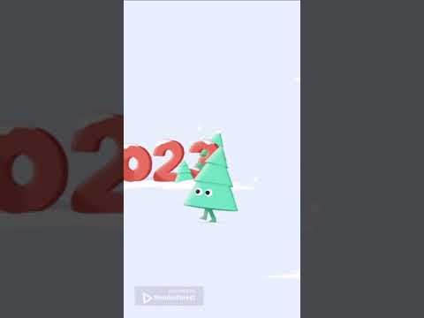 Happy New Year 2023 tree Animation