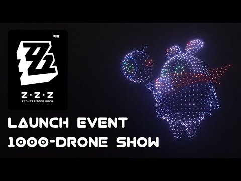 ZZZ Drone Show | Zenless Zone Zero Launch Event | 4K 60FPS