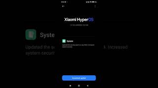 Xiaomi HyperOS 1.0.10.0.UNRINXM | 323 MB | latest update  Redmi note 13 pro 5g| App update #hyperos