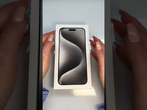 ASMR iPhone 15 Pro Max Unboxing 📱 #shorts #asmr #unboxing #apple