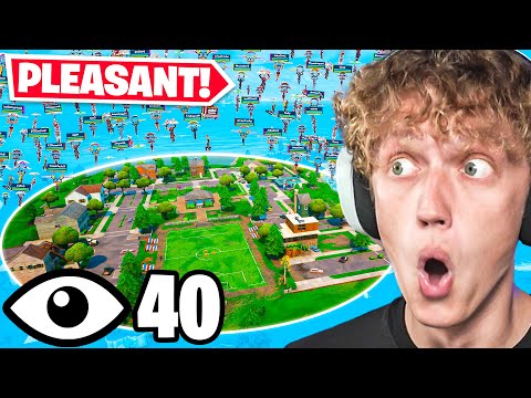 I Got All 40 Players To Land Pleasant Park In Fortnite Reload (Stacked Tournament)