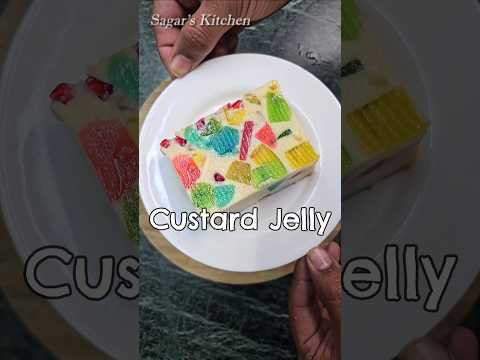 Very Easy Custard Jelly Pudding #Shorts