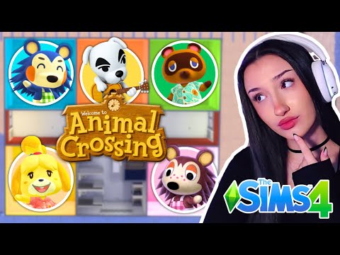 Every Rooms a Different ANIMAL CROSSING Character in The Sims 4