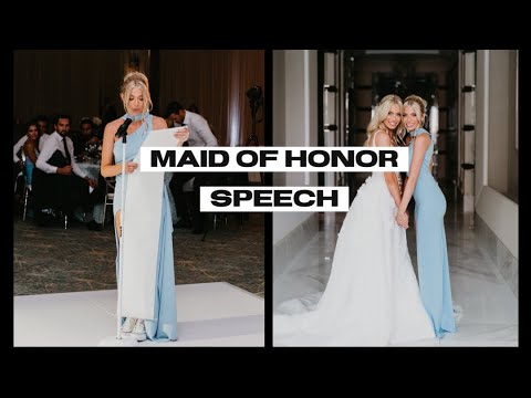 Maid Of Honor Speech | Wedding Speech | The Karlssons