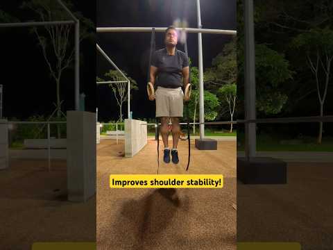 This improves shoulder stability & muscles-up strength. #shorts #muscleup #shoulderworkout