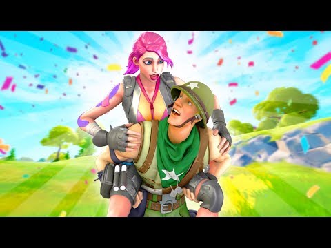 Carrying my Fortnite Girlfriend to a WIN on her birthday!