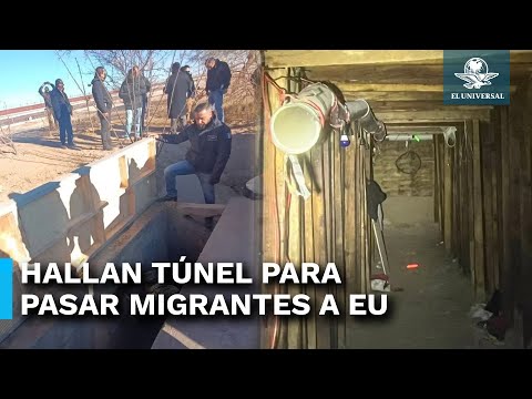 ¡Al estilo de “El Chapo”! Migrantes atraviesan túnel para burlar muro fronterizo en Ciudad Juárez