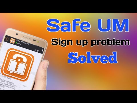 safe um app sign up problem solved.