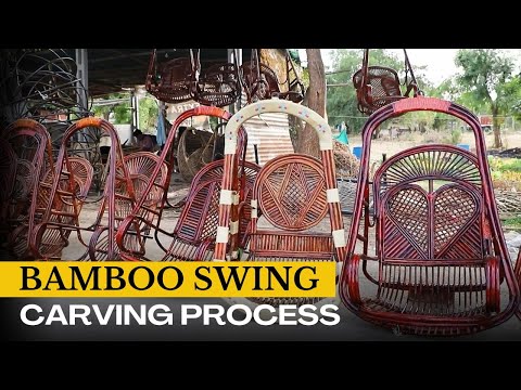 How A Beautiful Bamboo Swing Is Made By Hand in Traditional Way | Handmade Traditional Bamboo Swing