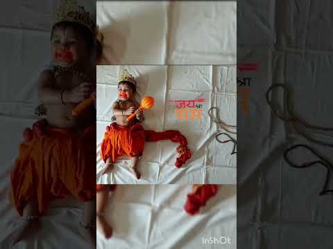 Hanuman theme baby photoshoot -5...#babyphotoshoot #photography #photoshoot #nivrithi