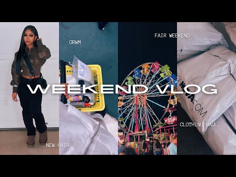 weekend in my life | fair, clothing haul, grwm, journaling, running errands