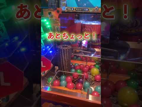 ホリアテールで放置されてたタワー崩せば勝てる？ #メダルゲーム #ゲーセンキツネ