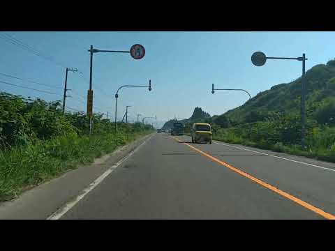 北海道　長万部(浜ちゃんぽん)→森町　道の駅　までドライブします。