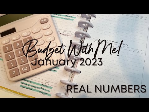 BUDGET WITH ME - January 2023 Setup | REAL NUMBERS