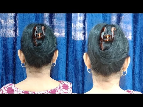 Gorgeous ! Quick Easy Juda Bun Hairstyles With Clutcher 🤩 Beautiful Juda Hairstyles For Everyday ♥️