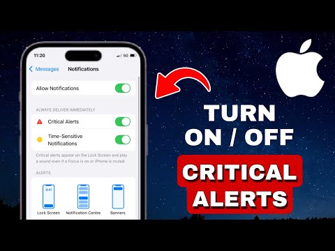 How To Turn On Or Off Critical Alerts Notifications On iPhone (UPDATED METHOD)