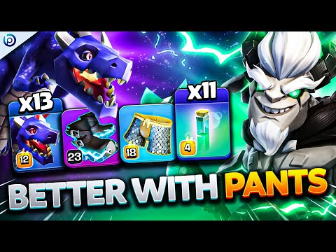 METAL PANTS Makes MASS DRAGON E-BOOTS Charge Even STRONGER | Clash of Clans TH17