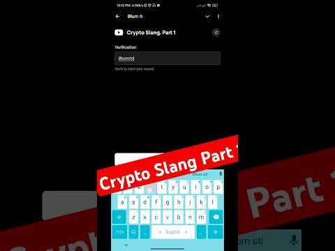 Crypto Slang Part 1 Blum video code