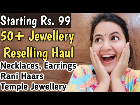 Diwali Special Jewellery RESELLING Haul / 50+ Necklaces Reselling Haul / Neema's Talk