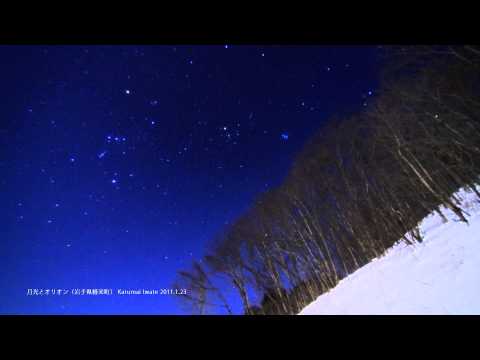 Time lapse #030　真冬の星たち Winter Stars 2011-02