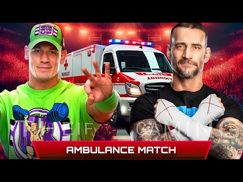 WWE 2K24 • Ambulance Match - John Cena VS CM Punk | WWE