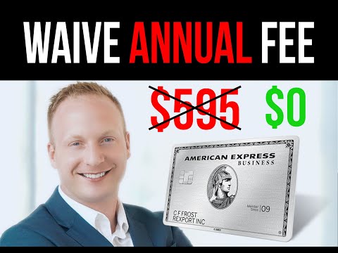 How To Waive A Credit Card Annual Fee - American Express