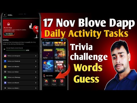 17 Nov Blove Dapp Trivia challenge & words guess combo | BLove  Daily Activity Today, crypto mining