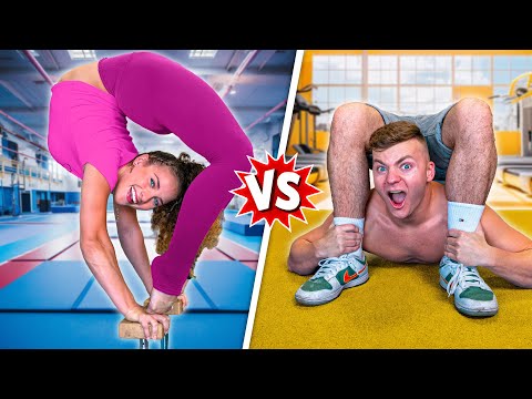 Girl vs Boy Gymnastics Challenge *EXTREME*