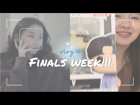 ☃️ FINALS WEEK  | school, shopping, bts funko pop unboxing, working