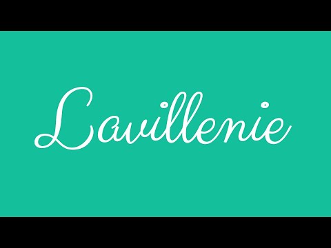 ✎ Lavillenie ✎ English Cursive Handwriting Tutorial