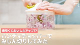 ハンディチョッパーで素早くおいしさアップ！？ みじん切りをしてみた/T-fal