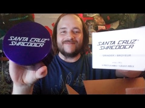 🌿 Unboxing My Santa Cruz Shredder Jumbo 4-Piece Grinder  💜🎁 + $60 Free Merch!