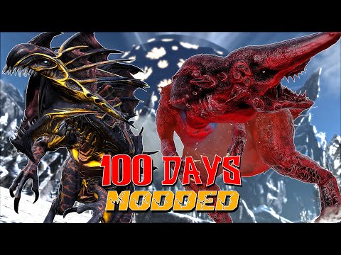 I Spent 100 Days On an Alien Infested Planet in ARK